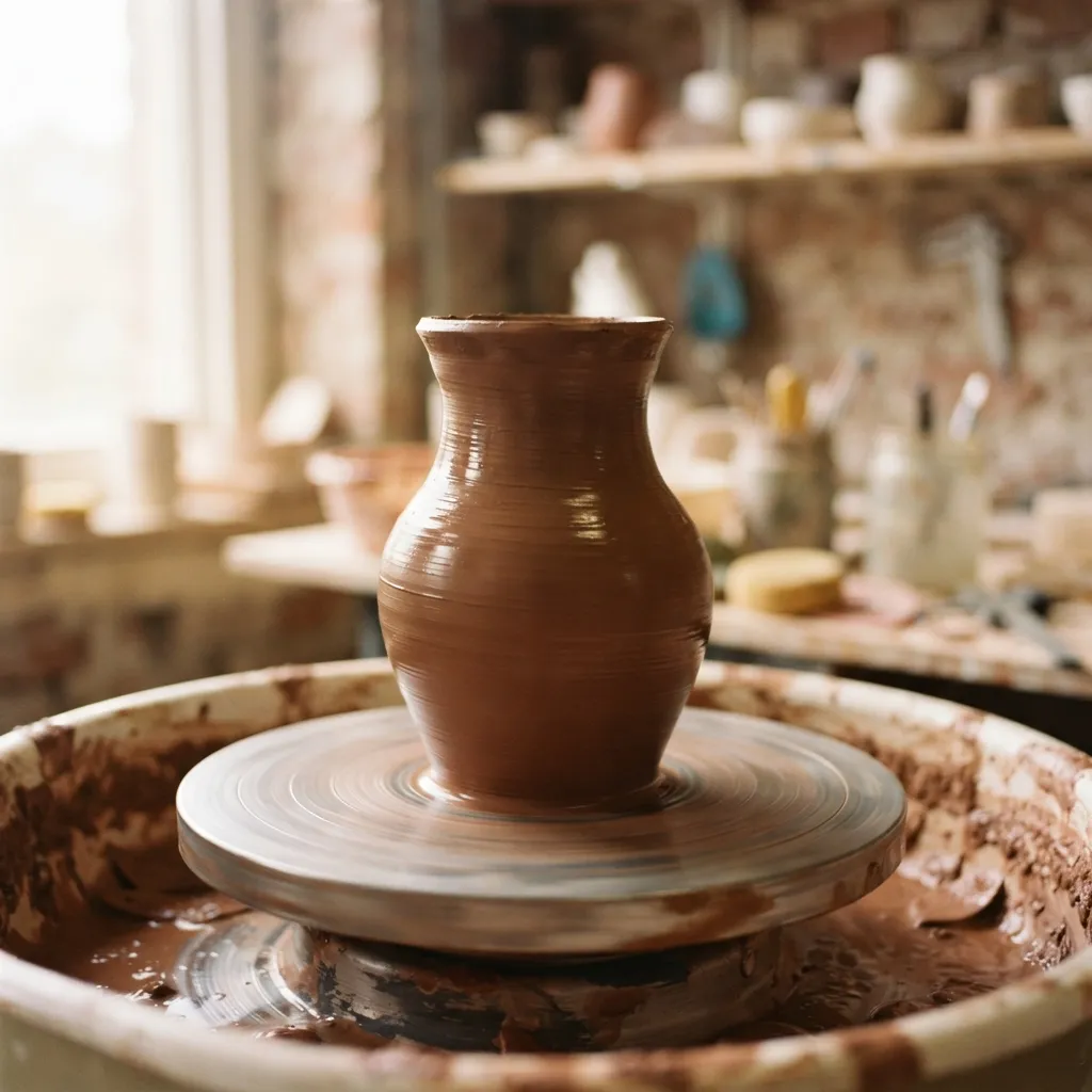 Pièce d'artisanat tournée à la main